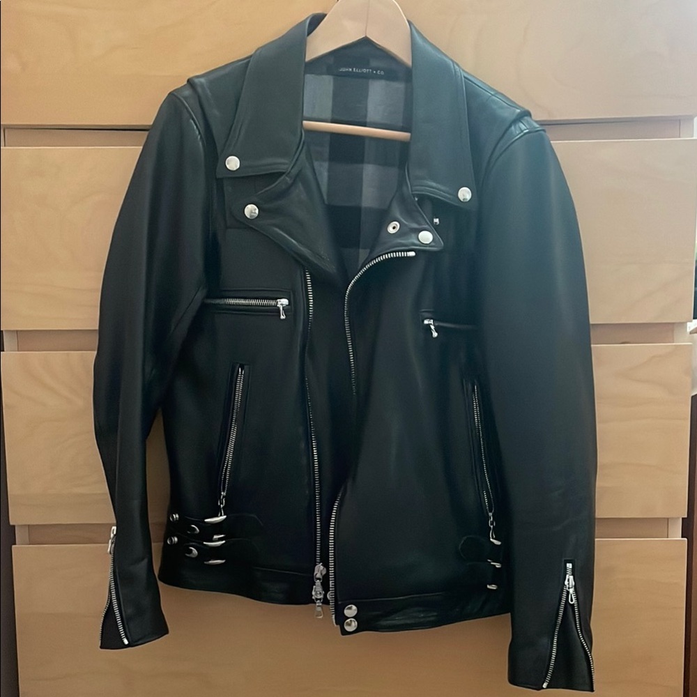 John Elliott Original Leather Rider Jacket
